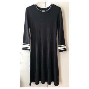 Vince Camuto black knit dress